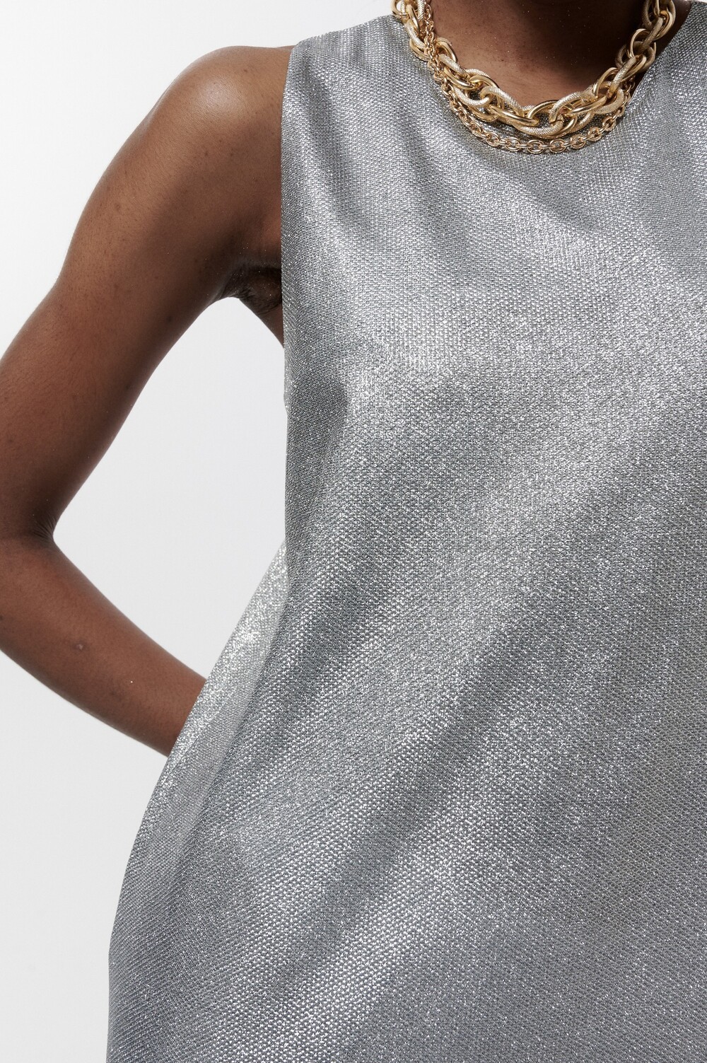 Sparkling dress grey